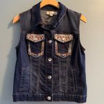 Cato EST. 1946 Denim Jewel Embossed Button Down Vest Photo 7