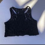 Vital A black lace matching hi-low skirt set crop top Y2K bachelorette formal Photo 10