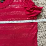 St. John  Red Graphic Print T-Shirt Size L Photo 6