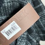 NWT MODENA Cowl neck Poncho Black & gray plaid Blanket Sweater coat jacket OSFM Photo 5