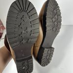 Jessica Cline Cognac Brown Karson Fold Over Collar Boots Size 10 Photo 8