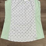 Riding Sport Airless Sleeveless Equestrian 1/4 Zip Kaleidoscope Top Size Small Green Photo 3