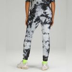 Lululemon Sz 6 Warm Down Jogger Earth Dye Black and White Tie-Dye Pull On Pants Photo 2