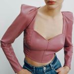ZARA BNWT Faux Leather Top Photo 0