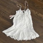 AQUA Bloomingdale's  White Eyelet ruffle sundress Photo 7