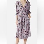 IRO  Liky Floral Midi Dress Lilac Floral Size 36/S/8-10 Photo 3