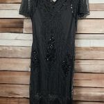 PrettyGuide Women's 1920s Dress Sequin Art Deco Flapper
Dress with Sleeve size M Black Size M Photo 5