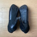 Tahari Black Leather Heeled Lug Sole Ankle Booties 6.5 Photo 3