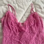 Frederick's of Hollywood Fredrick’s of Hollywood Size Medium Elegant Pink Lace Babydoll Camisole Top Y2K Photo 2