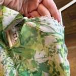 Tracy Reese Anthropologie Hope For Flowers  Green Floral Ruffle Sheer Angelina 4 Photo 4