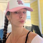 Boutique yankees trucker hat pink Photo 0
