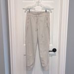 Athleta Headlands Hybrid Trek Mid Rise Jogger Cream Bone White Gray Size 4 Photo 1