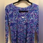 Lilly Pulitzer Aubrey UPF 50+ Dress In Lapis Lazuli Take It Slow Size XS NEW Photo 3