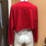 Divided H&M Women's Red Crop Top Sweatshirt 1990 Graphic Size L Photo 5