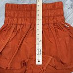 Free People  The Way Home Nylon Athletic Running Shorts Rust Orange Small Photo 13