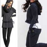 CAbi Top XS Womens Recess Topper Hoodie Dark Gray 3231 Cowl Cropped Photo 1