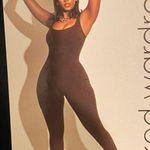 Naked Wardrobe Faux Leather Black Thong Bodysuit NEW size Small Photo 11