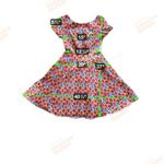 Eva Rose Cap Sleeve Dress Strawberry Blueberry Print Retro Full Skirt Pockets M Pink Size M Photo 6