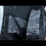 We The Free - black distressed denim jeans skirt Sz 31 Photo 8