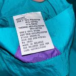 Vintage 90s reversible teal gray purple sweatshirt and windbreaker jacket unisex Size XL Photo 6