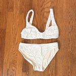 ANDIE bikini set Delray top bikini bottom gardenia lace cream size S NWOT Photo 2