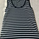 Loft  Tank Top Black and White Stripes M Photo 0