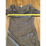 Bench  Restore 3/4  sleeve mini Dress grey marl cowl neck and side tie detail Photo 10