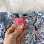 Lilly Pulitzer Lily Pulitzer Essie Tank Top Blue Pink Shirt Blouse Womens Size XS Summer Beach Photo 2