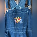 Disney Vintage  winnie the pooh overalls embroidered plus denim friends shorts Photo 6