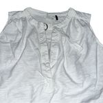 Anthropologie  Akemi + Kin White Sleeveless Palawan D Ring Blouse size Small Photo 3