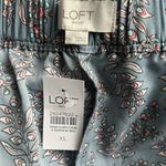 Loft NWT  Shorts Womens XL Blue Floral Pull On 3.5” High Waisted Cottagecore Boho Photo 3