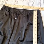ZARA  Black Satin Wide Leg Cargo Pocket Pants Small Photo 6