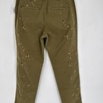 Gap NWT  Women's Straight Leg Khaki High Rise‎ Splatter Pants Oak Moss Size 6 Photo 13