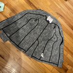 Anthropologie Cartonnier Blazer Tricolor Print Ombre Houndstooth One Button Preppy Tomboy Work Office Fit Flare Fall Light Weight Photo 3