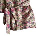 Love Shack Fancy  Altie Veiled Kiss Floral One Shoulder Puff Sleeve Mini Dress 4 Photo 9