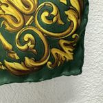 Echo Scarfs‎ Florentia Square Rolled Edge Green Yellow Gold Rd 25" Silk Photo 1