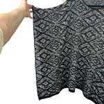 Eileen Fisher Knit Poncho OS Organic Linen Textured Geometric Diamond One Size Photo 4