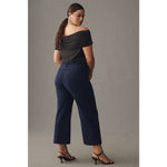Maeve  The Colette Cropped Wide Leg Pants: Brushed Knit Edition Blue Sz 16 Photo 2