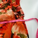 Marie Oliver  silk blend floral ruffle blouse sz S Photo 2