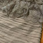 J.Crew  Silk and lace tiered mini dress straps tiered metallic gold nude Photo 1