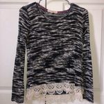 Rewind Small  Sweater with Crocheted Bottom Photo 0