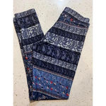 American Eagle outfitters hi rise small blue paisley and floral leggings Photo 3