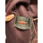 VTG ALORNA by Forstman Long Wool Blend Trench Coat Plum Purple USA Sz XL ? Photo 5