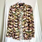 T Tahari TAHARI | Multicolored Button Down Blouse Sz XL Photo 1