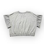DKNY Cropped Sweater Womens XL Gray Short Sleeve Cozy Loungewear Minimalist Photo 1