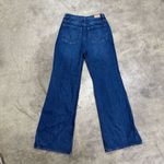 LOLA Premium dark wash mom flare 100% cotton jeans Blue Size 27 Photo 3