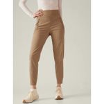 Athleta Lot of 2 Trekkie North Jogger Pants Sz 8 Zipper Pockets Black Brown Tan Photo 2