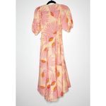 Kate Spade NWOT  Grand Daisy Midi Wrap Dress Women's Orange Pink Size 0 Photo 3