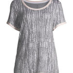 NWT Secret Treasures Essentials Women’s 3X Crew Neck Sleepwear Top Cozy PJs Gray Photo 0