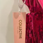 NWT Sequin Pink Fringe Cut Photo 10